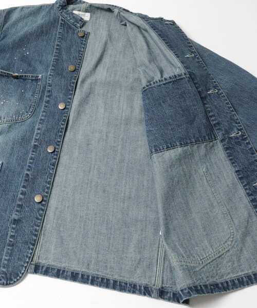 URBAN RESEARCH（アーバンリサーチ）の「new basic 10oz DENIM STAND COVERALL（カバーオール・メンズ・BLACK/INDIGO・M/L）」の21枚目の写真