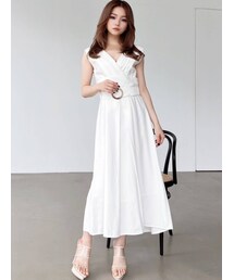 RESEXXY | タックデザインフレアワンピース(ワンピース)