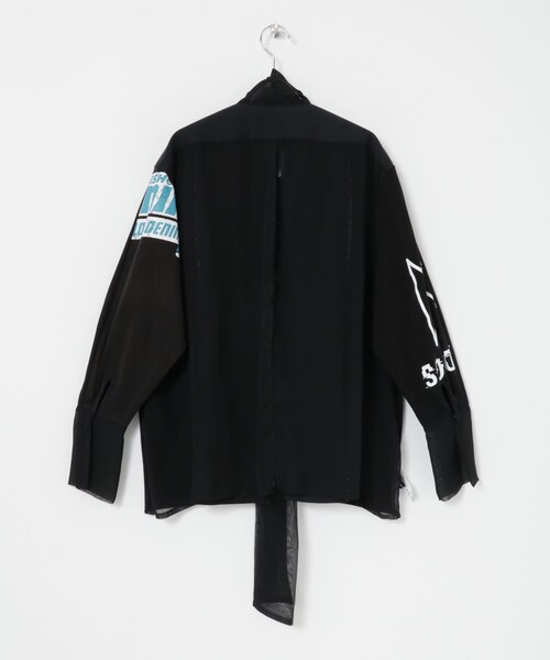 THE GOODLAND MARKET（ザグッドランドマーケット）の「SREU　リバーシブルタイカラーブラウス（シャツ/ブラウス・レディース・BLACK2/WHITE/BLACK・M）」の17枚目の写真
