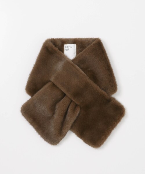 URBAN RESEARCH ROSSO（アーバンリサーチロッソ）の「THINK FUR　Mink Like Fur Tippet（マフラー・レディース・Ivory/Light Gray/Brown・Free）」の9枚目の写真