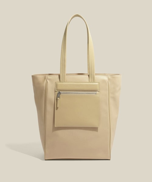 ROPE'（ロペ）の「【E'POR】【A4/PC対応・撥水・軽量】Pac Sac Tote(パックサックトート)/WEB限定（トートバッグ・レディース・ブラック/ベージュ系・F）」の3枚目の写真