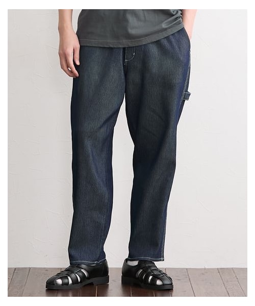 nissen（ニッセン）の「メッシュデニムペインターパンツ　CAPTAIN STAG（キャプテンスタッグ）（パンツ・メンズ・ブラック/ネイビー・M/L/LL）」の6枚目の写真