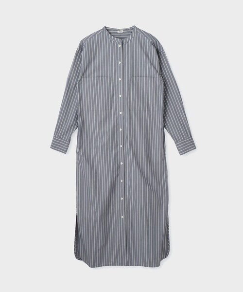 ROPE'(ロペ)の「【drawell(ドロウェル)】MAXI SHIRT DRESS|ワンピース(シャツワンピース・レディース・ダークブラウン/ネイビー・F)」の2枚目の写真