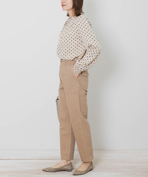 URBAN RESEARCH Sonny Label（アーバンリサーチサニーレーベル）の「ベイカーチノパンツ（チノパンツ・レディース・アイボリー/カーキ/キャメル/ネイビー・36/38）」の18枚目の写真