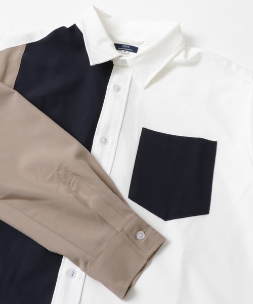 ITEMS URBANRESEARCH（アイテムズ アーバンリサーチ）の「Vertical Switch 長袖シャツ（シャツ/ブラウス・メンズ・BLU/WHT/GRY・M/L）」の13枚目の写真
