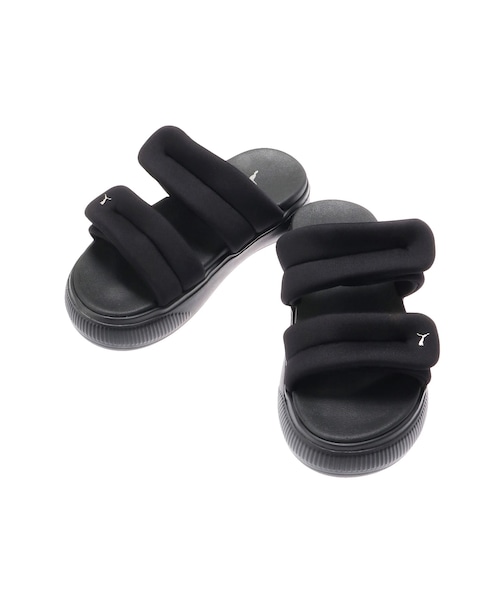 EVRIS（エヴリス）の「【PUMA】MAYU PUFFY SLIDES ウィメンズ（サンダル・レディース・ブラック・M/L）」の2枚目の写真