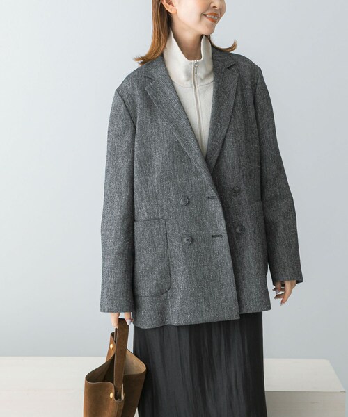 URBAN RESEARCH ROSSO（アーバンリサーチロッソ）の「ハーフジップニット（ニット/セーター・レディース・L/GREIGE/RED・FREE）」の17枚目の写真