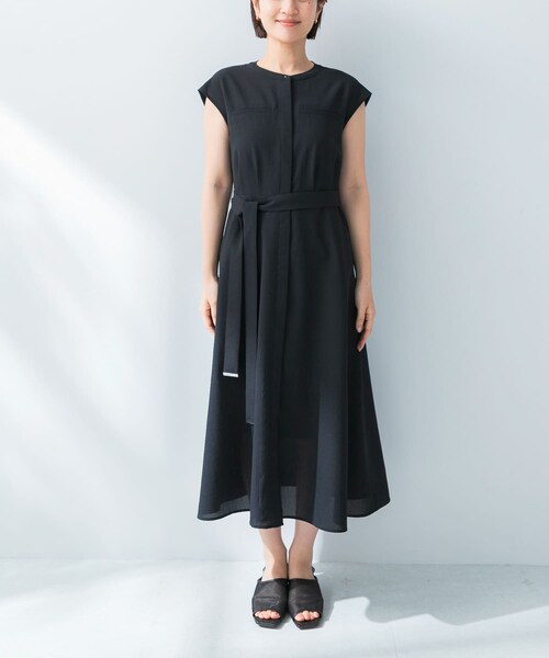 URBAN RESEARCH ROSSO（アーバンリサーチロッソ）の「『UR TECH DRYLUXE』ポケットデザインワンピース（ワンピース・レディース・MOCHA/NAVY/YELLOW・Free）」の19枚目の写真