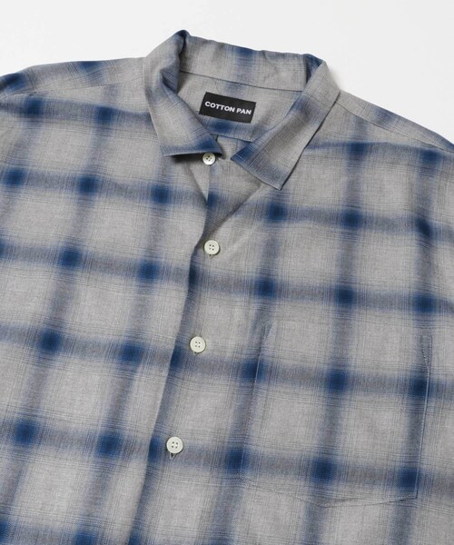 URBAN RESEARCH(アーバンリサーチ)の「COTTON PAN SOHOオンブレシャツロングスリーブ(シャツ/ブラウス・メンズ・BLACK/BLUE/BLU×BLK・2/3)」の12枚目の写真