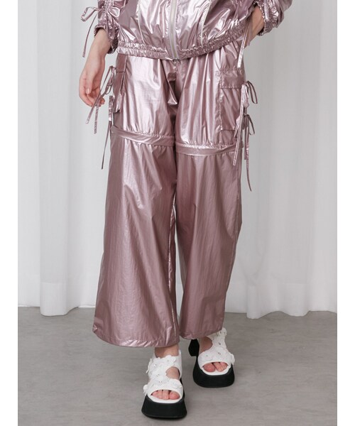 CALNAMUR（カルナムール）の「ASSORT COLOR 2WAY CARGO PT/アソートカラー2WAYカーゴパンツ（その他パンツ・レディース・オフホワイト/ピンク/ミックス・F）」の4枚目の写真
