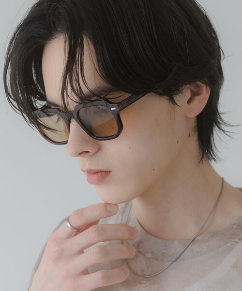 SENSE OF PLACE by URBAN RESEARCH（センスオブプレイスバイアーバンリサーチ）の「スクエアウェリントンサングラス（メガネ・メンズ・BLACK/BROWN/KHAKI・One）」の13枚目の写真