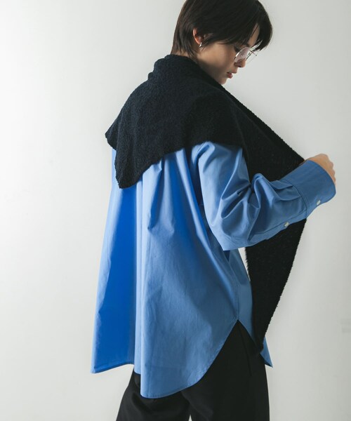 URBAN RESEARCH（アーバンリサーチ）の「ウールカシミヤサンカクストール（ストール/ショール・レディース・WHITE/RED/NAVY・-）」の14枚目の写真