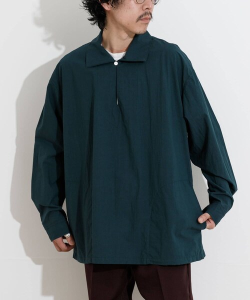 THE GOODLAND MARKET（ザグッドランドマーケット）の「KEIMEN　Pullover shirts（シャツ/ブラウス・メンズ・Sax/Navy/Green・M/L）」の5枚目の写真