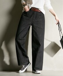 Soiunique | 綿１００％ゆるシルエット超ワイドパンツ ［Soiunique］(デニムパンツ)