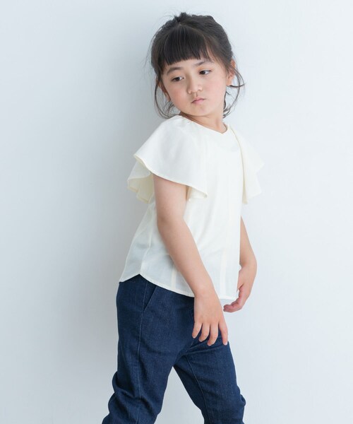 URBAN RESEARCH DOORS(アーバンリサーチドアーズ)の「2WAYフリルブラウス(KIDS)(その他トップス・キッズ・LAVENDER/IVORY・105/120/135)」の13枚目の写真