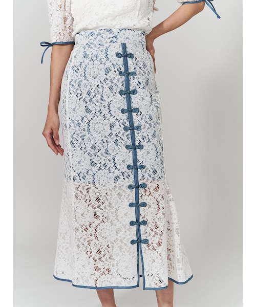 PAMEO POSE（パメオポーズ）の「Macau Lace Skirt（シャツ/ブラウス