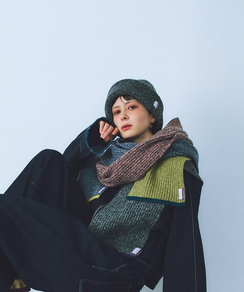 THE GOODLAND MARKET（ザグッドランドマーケット）の「ザ グッドランド マーケット　GOOD KNIT CAP（ニットキャップ/ビーニー・メンズ・GREEN/BLUE/PINK/BLACK・one）」の5枚目の写真