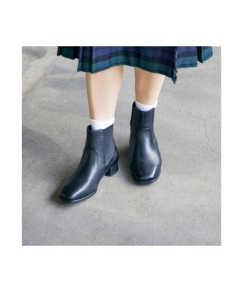 【WEB限定】【サスティナブルシリーズ】サイドゴアショートブーツ