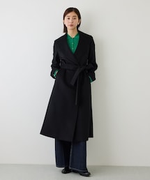 ROPE' | プレミアムカシミヤショールカラーコート/逸品・26AW(ステンカラーコート)