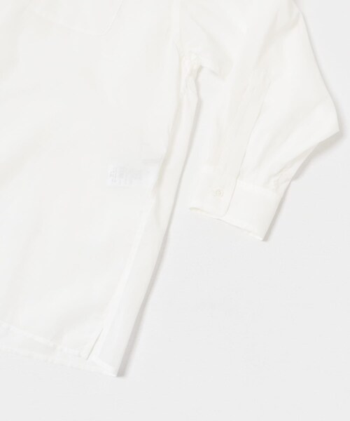 THE GOODLAND MARKET（ザグッドランドマーケット）の「『別注』MIDIUMISOLID×TGM　sheer voile shirts（シャツ/ブラウス・レディース・SAX/GRAY/OFF・one）」の6枚目の写真