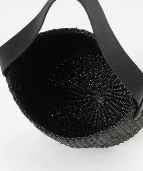 URBAN RESEARCH(アーバンリサーチ)の「ニャリガバスケットバッグS(かごバッグ・レディース・BLACK/NATURAL・-)」の8枚目の写真