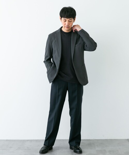 URBAN RESEARCH DOORS(アーバンリサーチドアーズ)の「『イージーケア』LIFE STYLE TAILOR サーフニットジャケット(テーラードジャケット・メンズ・NAVY/GRAY・S/M/L/XL)」の12枚目の写真