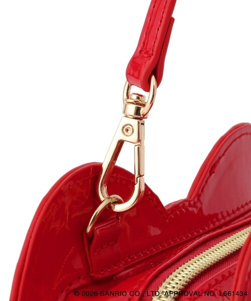 ROPE' PICNIC(ロペピクニック)の「【ROPE' PICNIC×ハローキティ】2WAYストラップ付きミニショルダーリボンバッグ(トートバッグ・レディース・ブラック/レッド・F)」の22枚目の写真