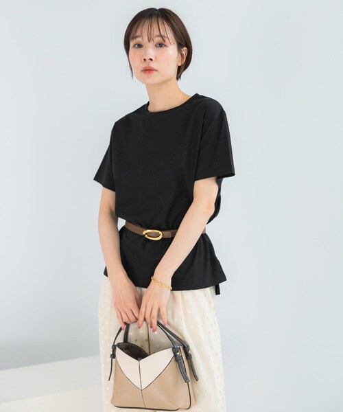 URBAN RESEARCH ROSSO（アーバンリサーチロッソ）の「UVカットアイスコットンカットソー（Tシャツ/カットソー・レディース・OFF/BLACK/MINT GREEN・Free）」の18枚目の写真