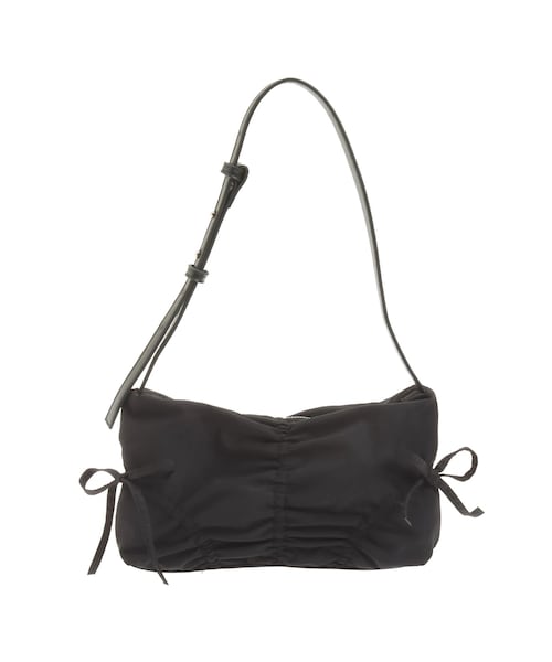 ギャザーリボンナイロンバッグ