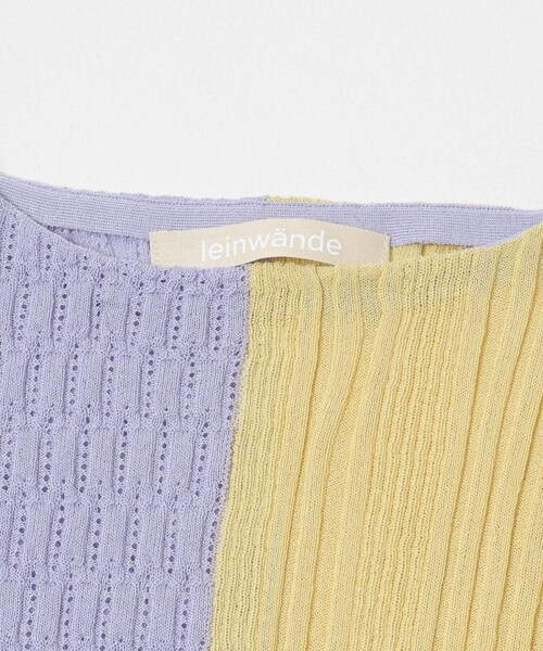 URBAN RESEARCH ROSSO（アーバンリサーチロッソ）の「leinwande　MIXTURE RIB KNITTED TOPS（ニット/セーター・レディース・GRAY/BLUE・Free）」の9枚目の写真