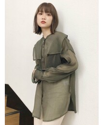 MURUA | セーラーシアーオーバーシャツ(シャツ/ブラウス)