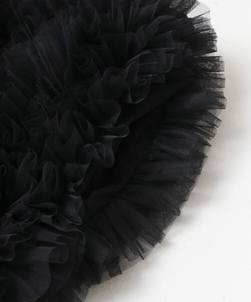 URBAN RESEARCH（アーバンリサーチ）の「VIVIANO　Ruffle Tulle Midi SKIRT（スカート・レディース・YELLOW/BLACK・FREE）」の7枚目の写真