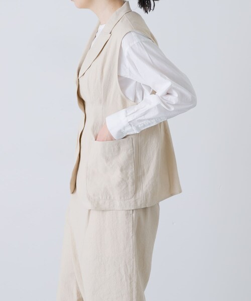 かぐれ（カグレ）の「susuri　クリケットベスト（ベスト・レディース・beige・1）」の6枚目の写真