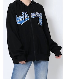 jouetie | フルジップルーズロゴフーディ(パーカー)