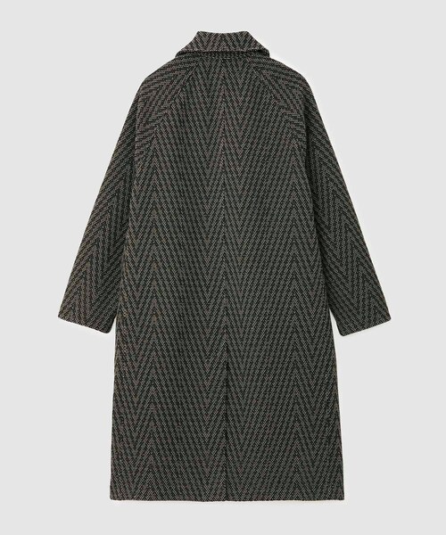 ROPE'（ロペ）の「【COOHEM】HERRINGBONE TWEED COAT(コーヘン/ヘリンボーンツイードコート)（ノーカラージャケット・レディース・ブラック系/グレー・F）」の6枚目の写真