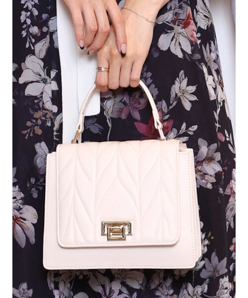 MERCURYDUO（マーキュリーデュオ）の「キルティングショルダーバッグ（ショルダーバッグ・レディース・オフホワイト/ブラック/ベビーピンク/ベージュ・F）」の22枚目の写真