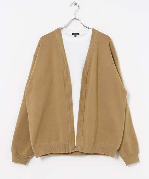 ITEMS URBANRESEARCH（アイテムズ アーバンリサーチ）の「Mウォッシャブルミラノリブカーディガンインナーセット（ニット/セーター・メンズ・BLK/BRN/KHK/BEG・M/L）」の12枚目の写真