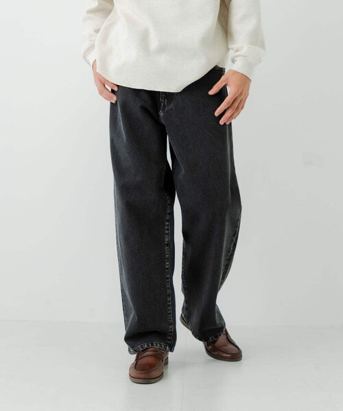 URBAN RESEARCH（アーバンリサーチ）の「13.5oz DENIM WIDE PANTS（デニムパンツ・メンズ・INDIGO/LT INDIGO/BLACK・S/M/L）」の9枚目の写真