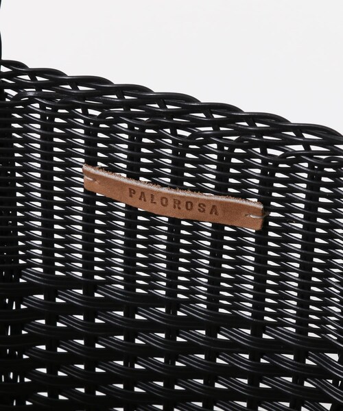 URBAN RESEARCH ROSSO（アーバンリサーチロッソ）の「PALOROSA　LACE SMALL TOTE（かごバッグ・レディース・24 PALM/02 BLACK/26 CARAMEL/29 ROSE・-）」の10枚目の写真