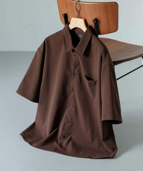 ITEMS URBANRESEARCH(アイテムズ アーバンリサーチ)の「ヨウリュウレギュラーカラー半袖シャツ(シャツ/ブラウス・メンズ・NVY/BRN/BLK・M/L)」の21枚目の写真