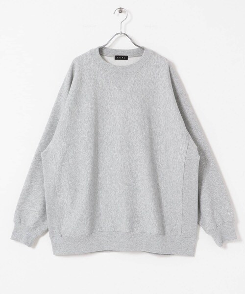 EKAL（エカル）の「QUICK DRY クルースウェット（スウェット・メンズ・グレー/ブラック・M/L）」の20枚目の写真