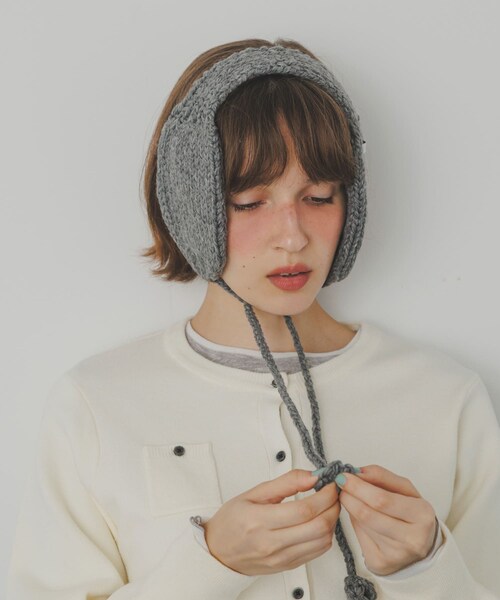 SMELLY（スメリー）の「ニットイヤーマフ（イヤーマフ・レディース・IVO/GRY/MOC・-）」の13枚目の写真