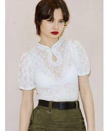 jouetie | パイピングパワショルチャイナトップス(Tシャツ/カットソー)