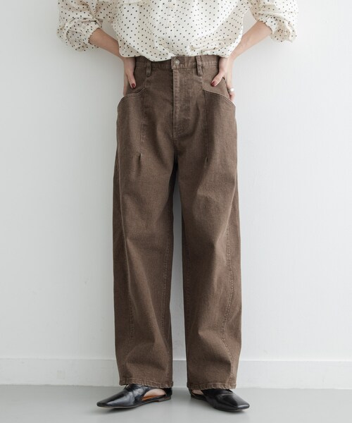 URBAN RESEARCH Sonny Label（アーバンリサーチサニーレーベル）の「カーブポケットデニムパンツ（デニムパンツ・レディース・ブラウン/インディゴ・36/38）」の3枚目の写真