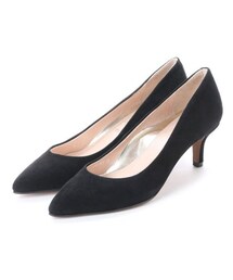 carino（カリーノ）の「モード・エ・ジャコモ カリーノ MODE ET JACOMO carino 【クッション入り】シープスエードポインテッドパンプス(ブラックスエード)（パンプス）」