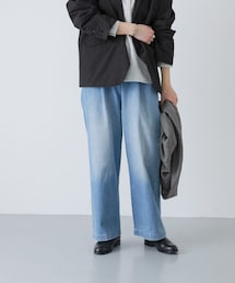 かぐれ | フェードデニムイージーパンツ(デニムパンツ)