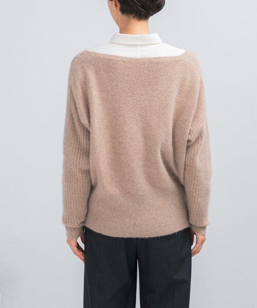 URBAN RESEARCH ROSSO（アーバンリサーチロッソ）の「エアリーニット2WAYネックプルオーバー（ニット/セーター・レディース・GRAY/BEIGE・Free）」の17枚目の写真