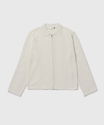 ADAM ET ROPE' | 【AMOMENTO/アモーメント】CROCHET ZIP-UP CARDIGAN(カーディガン/ボレロ)