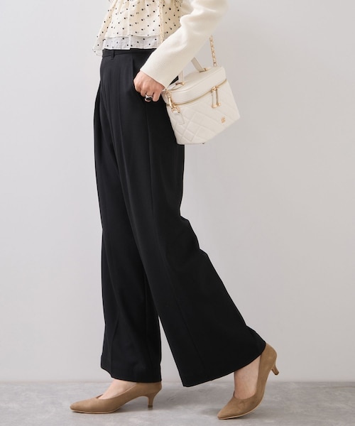 VIS（ビス）の「Hot Beautyツータックワイドパンツ/イージーケア（その他パンツ・レディース・ブラック/グレー系/キャメル・L/M/S/SS）」の21枚目の写真