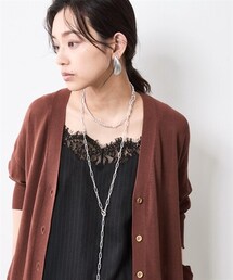 nissen | 綿レーヨンハイツイストVネックニットカーディガン＜大きいサイズ有＞シックスタイル(カーディガン/ボレロ)